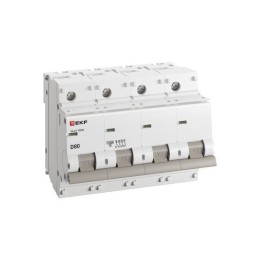 Выключатель автоматический модульный 4п D 80А 10кА ВА 47-100M электромагнит. расцеп. PROxima EKF mcb