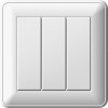 Выключатель 3-кл. СП W59 16А IP20 в сборе сл. кость SchE VS0516-351-28