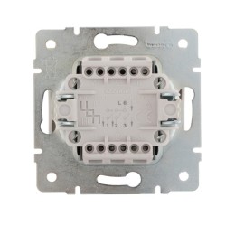 Выключатель 3-кл. СП Rain IP20 механизм бел. LEZARD 703-0288-109