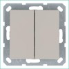 Переключатель проходной 2-кл. 10А IP20 механизм тауп Jasmart G3022T