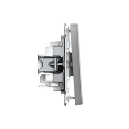 Выключатель 1-кл. ArtGallery 10AX быстрозажим. клем. механизм сталь SE GAL000911S