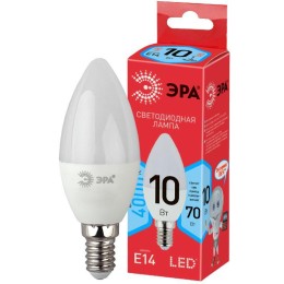 Лампа светодиодная Eco LED B35-10W-840-E14 B35 свеча 10Вт 4000К нейтр. бел. E14 Эра Б0032963