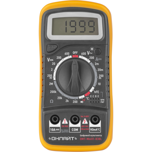 Мультиметр 90 081 ОMT-Mm01-838L (838L) ОНЛАЙТ 90081