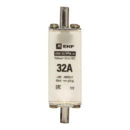 Вставка плавкая ППН-33 100/32А габарит 00С PROxima EKF fus-33/100/32