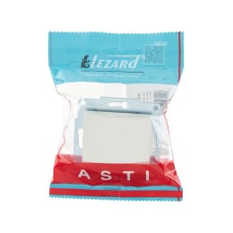 Выключатель 1-кл. 1п СП ASTI 10А IP20 механизм жемчуж./бел. перламутр. LEZARD 7081-3088-100
