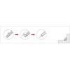 Комплект углового накладного профиля 1000х12х12мм для ленты NEON LIFE 1010 (уп.2шт) VARTON V4-NS-00.