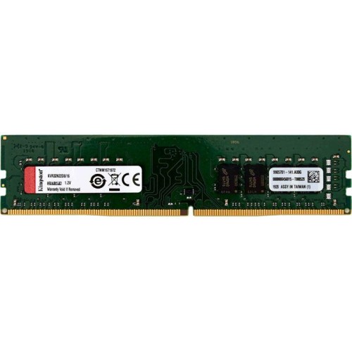 Память оперативная KVR32N22D8/16 DIMM 16GB 3200MHz DDR4 Non-ECC CL22 DR x8 KINGSTON 1000554701