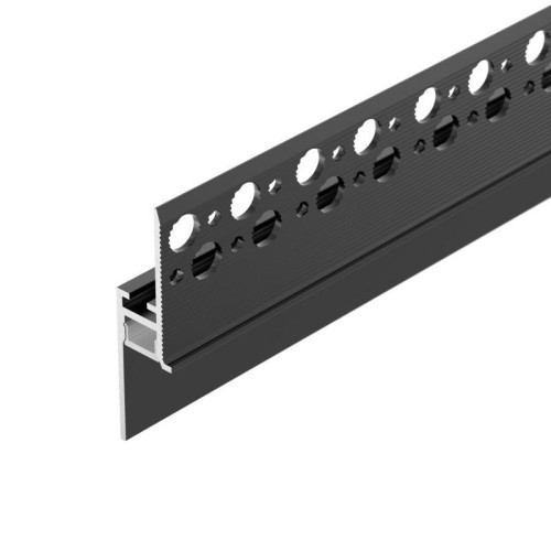 Профиль PLINTUS-FANTOM-H20-2000 BLACK алюм. L2000 Arlight 043618
