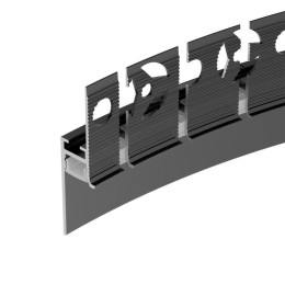 Профиль PLINTUS-FANTOM-BENT-H20-SIDE-2000 BLACK алюм. L2000 Arlight 043673