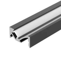 Профиль SL-BEVEL-W21-2000 ANOD BLACK алюм. L2000 Arlight 043688