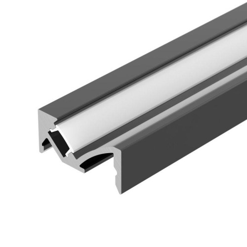 Профиль SL-BEVEL-W21-2000 ANOD BLACK алюм. L2000 Arlight 043688