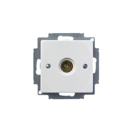 Розетка телевизионная одиночная TV Basic механизм альп. бел. ABB 2CKA001724A4276