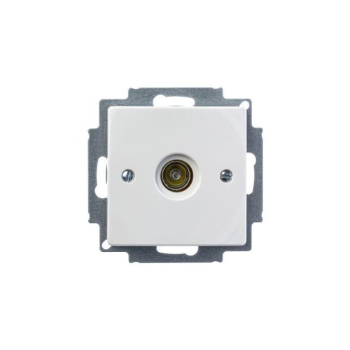 Розетка телевизионная одиночная TV Basic механизм альп. бел. ABB 2CKA001724A4276