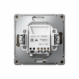 Выключатель 1-кл. ArtGallery 10AX быстрозажим. клем. механизм шампань SE GAL000511S