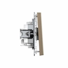 Выключатель 1-кл. ArtGallery 10AX быстрозажим. клем. механизм шампань SE GAL000511S