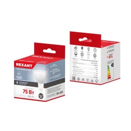 Лампа светодиодная MR16 9.5Вт рефлектор 808лм GU5.3 AC/DC 12В 6500К холод. бел. низковольтная Rexant