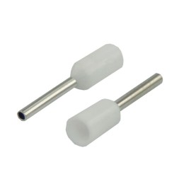 Наконечник штыревой втулочный изол. (НШВИ F-8мм) 0.5кв.мм (СЕ005008white) бел. (уп.100шт) Rexant 08-