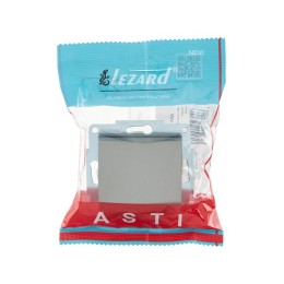 Выключатель 1-кл. 1п СП ASTI 10А IP20 механизм платина. LEZARD 7081-3588-100