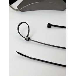 Хомут кабельный 4.8х300 нейл. черн. (уп.100шт) IEK UHH32-D048-300-100