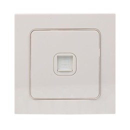 Розетка компьютерная 1-м Стокгольм RJ45 механизм бел. PROxima EKF EYK01-035-10