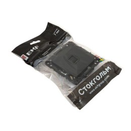 Розетка компьютерная 1-м Стокгольм RJ45 механизм черн. PROxima EKF EZK01-035-10