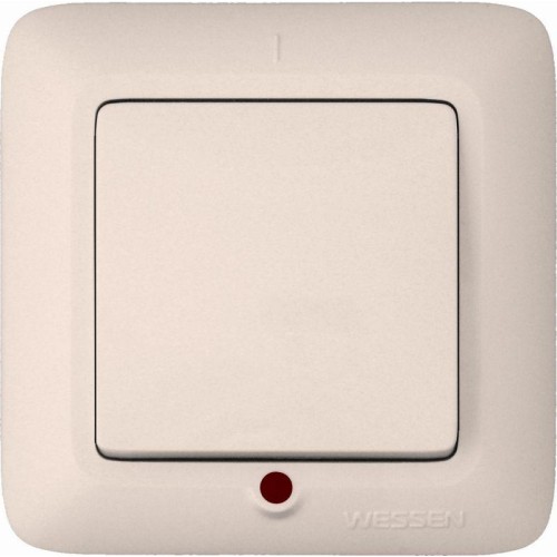 Выключатель 1-кл. СП Прима 6А IP20 с индикацией сл. кость (опт. упак.) SchE S16-053-S