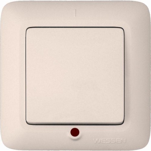 Выключатель 1-кл. СП Прима 6А IP20 с индикацией сл. кость (опт. упак.) SchE S16-053-S