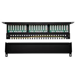 Панель коммутационная 19дюйм 1U 24 порта F/UTP RJ-45 CAT 5e PRO Rexant 02-0041