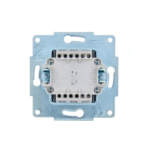 Выключатель 1-кл. 1п СП ASTI 10А IP20 механизм черн. бархат LEZARD 7081-4288-100
