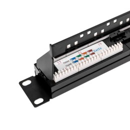 Панель коммутационная с кабельным органайзером 19дюйм 1U 24 порта U/UTP RJ-45 CAT 5e PRO Rexant 02-0