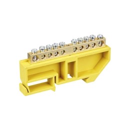 Шина PE "земля" на DIN-изол. ШНИ-6х9-10-Д-Ж IEK YNN10-69-10D-K05