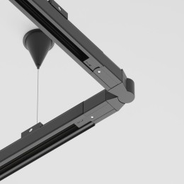 Коннектор поворотный шарнирный Trinity черн. Voltega TRA-VGL005CS-31B