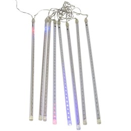 Гирлянда светодиодная "Тающие сосульки" 3.5м 8шт х50см шаг 50см 288LED мультиколор 3.6Вт 230В IP20 т