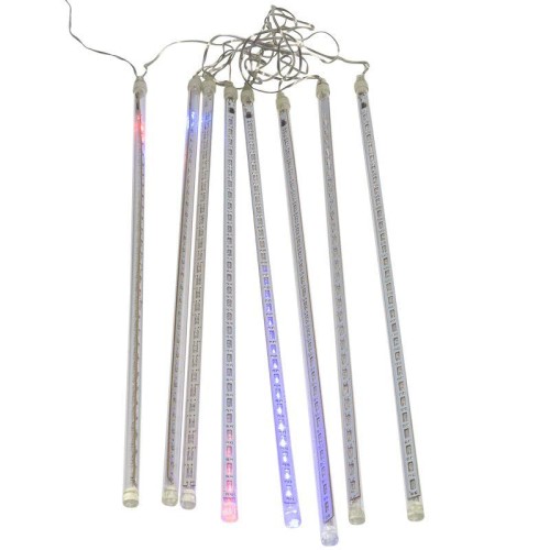 Гирлянда светодиодная "Тающие сосульки" 3.5м 8шт х50см шаг 50см 288LED мультиколор 3.6Вт 230В IP20 т
