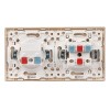 Рамка 2-м Стокгольм бел. с линией цвета шампань PROxima EKF EYM-G-303-10