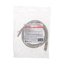 Патч-корд F/UTP кат.5e RJ45-RJ45 26AWG LSZH 1.5м сер. Rexant 02-0110-105