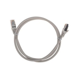 Патч-корд F/UTP кат.5e RJ45-RJ45 26AWG LSZH 1м сер. Rexant 02-0110-1