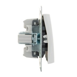 Выключатель 2-кл. СП Rain IP20 с подсветкой механизм бел. LEZARD 703-0288-112