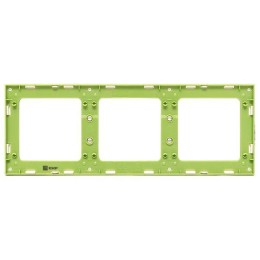 Рамка 3-м Стокгольм бел. с линией цвета зел. PROxima EKF EAM-G-302-10