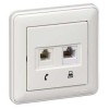 Розетка телевизионная оконечная TV 1-м СП W59 коннектор сл. кость SchE RTS-151-28