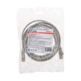 Патч-корд F/UTP кат.5e RJ45-RJ45 26AWG LSZH 3м сер. Rexant 02-0110-3