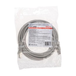 Патч-корд F/UTP кат.5e RJ45-RJ45 26AWG LSZH 5м сер. Rexant 02-0110-5