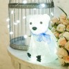 Фигура светодиодная акриловая "Белый мишка" 20см 20LED 1Вт 4.5В IP20 элементы питания 3хAA (не в ком