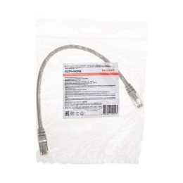 Патч-корд F/UTP кат.6 RJ45-RJ45 26AWG LSZH 0.3м сер. Rexant 02-0210-03