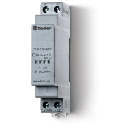 Реле модульное твердотельное выход 7А 125В DC 6...24В DC 17.5мм IP20 FINDER 770190249125PAS