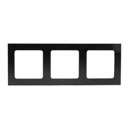 Рамка 3-м Стокгольм металл. черн. PROxima EKF EZM-G-304-10
