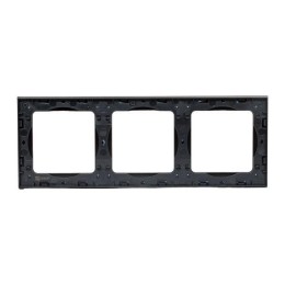 Рамка 3-м Стокгольм металл. черн. PROxima EKF EZM-G-304-10