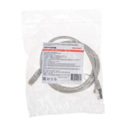 Патч-корд F/UTP кат.6 RJ45-RJ45 26AWG LSZH 1.5м сер. Rexant 02-0210-105