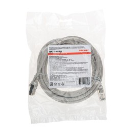 Патч-корд F/UTP кат.6 RJ45-RJ45 26AWG LSZH 3м сер. Rexant 02-0210-3