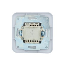 Выключатель 1-кл. 1п СП ASTI 10А IP20 с подсветкой в сборе бел. LEZARD 7081-0202-111